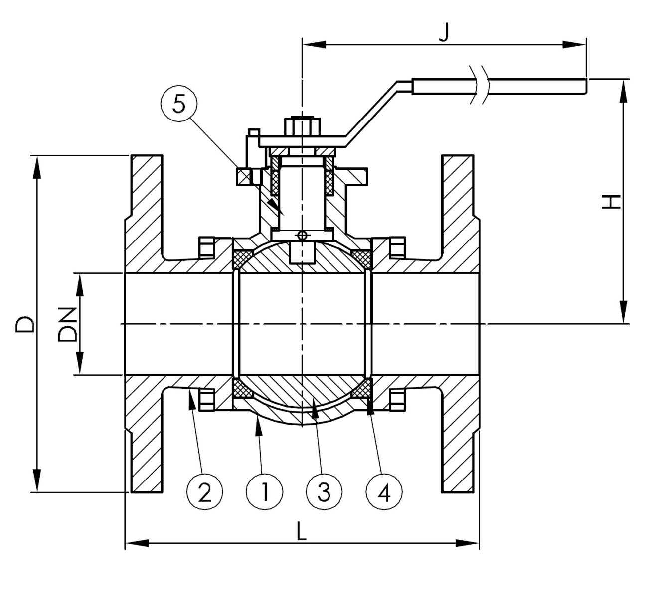 Ball Valve DN40 PN40 | Nor-Am Management LLC